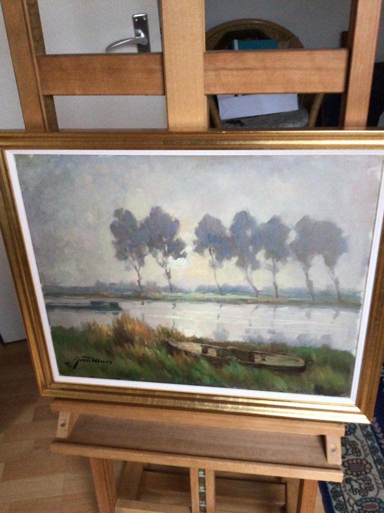 Jan Maes, olie/doek., Antiek en Kunst, Kunst | Schilderijen | Klassiek, Ophalen