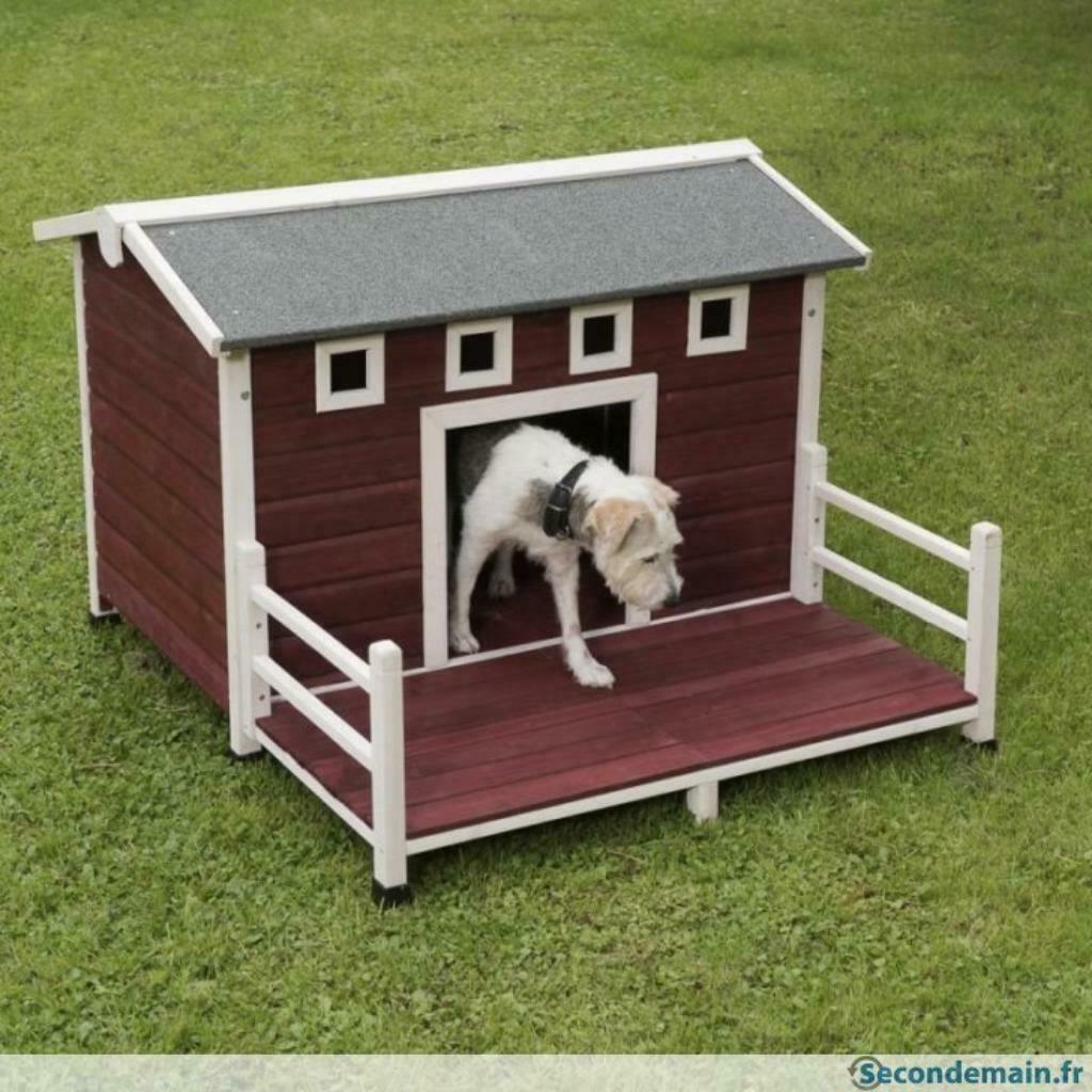 Niche tendance +  terrasse ABRI CHIEN niche chien moderne, Verzenden, Nieuw