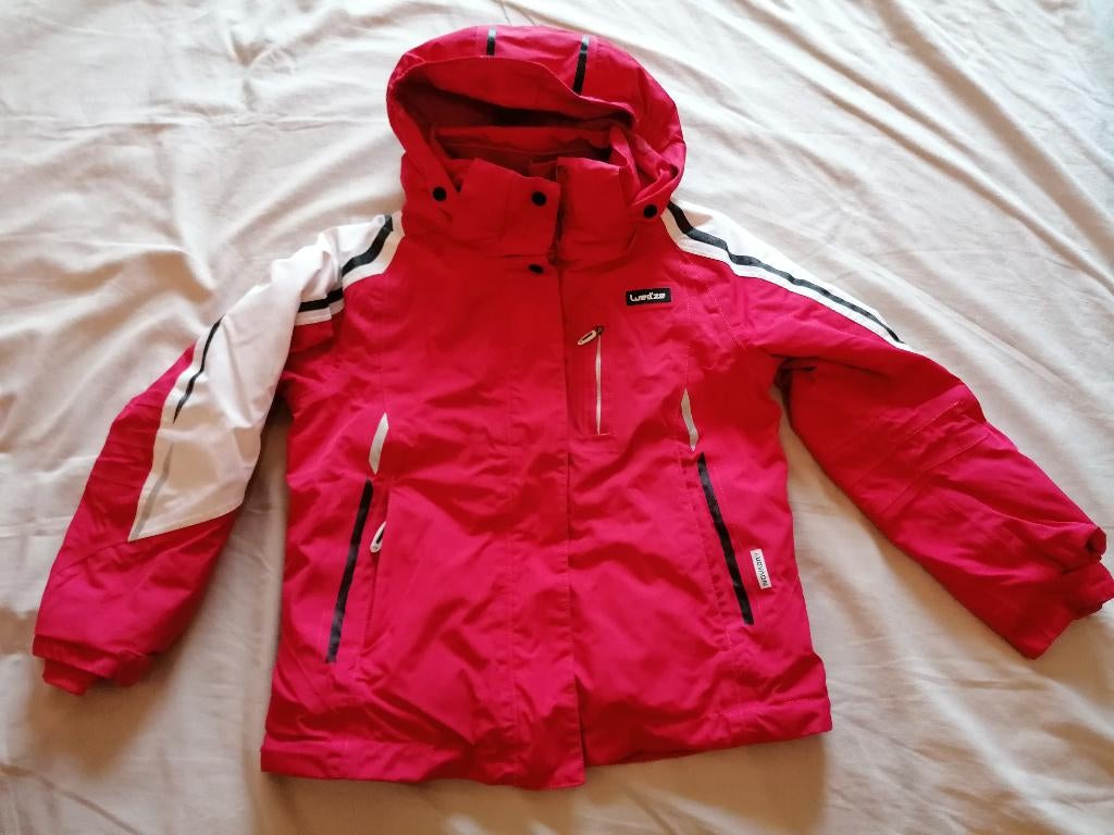 Veste hiver rose et blanche Décathlon 6 ans, Enlèvement ou Envoi, Decathlon, Utilisé, Fille