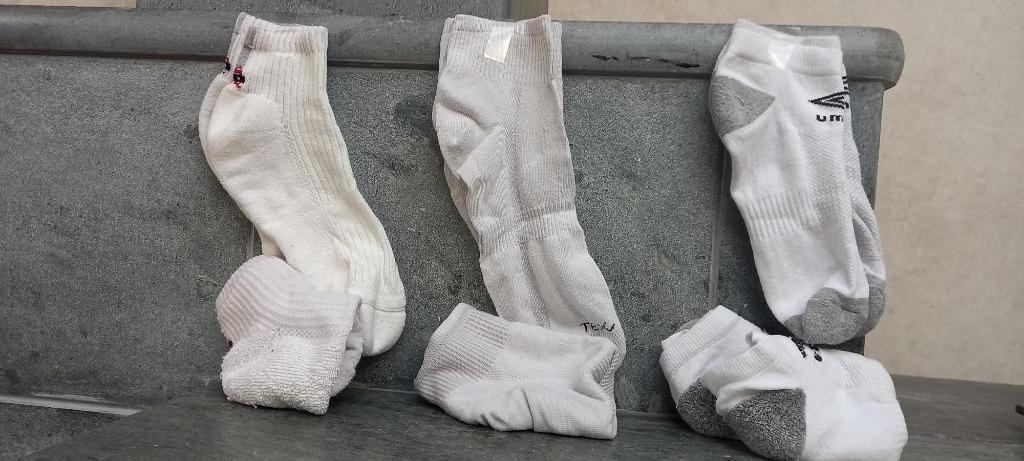 7 paar witte enkelkousjes oa UMRO, Kleding | Heren, Schoenen, UMRO, Wit, Overige typen, Ophalen of Verzenden