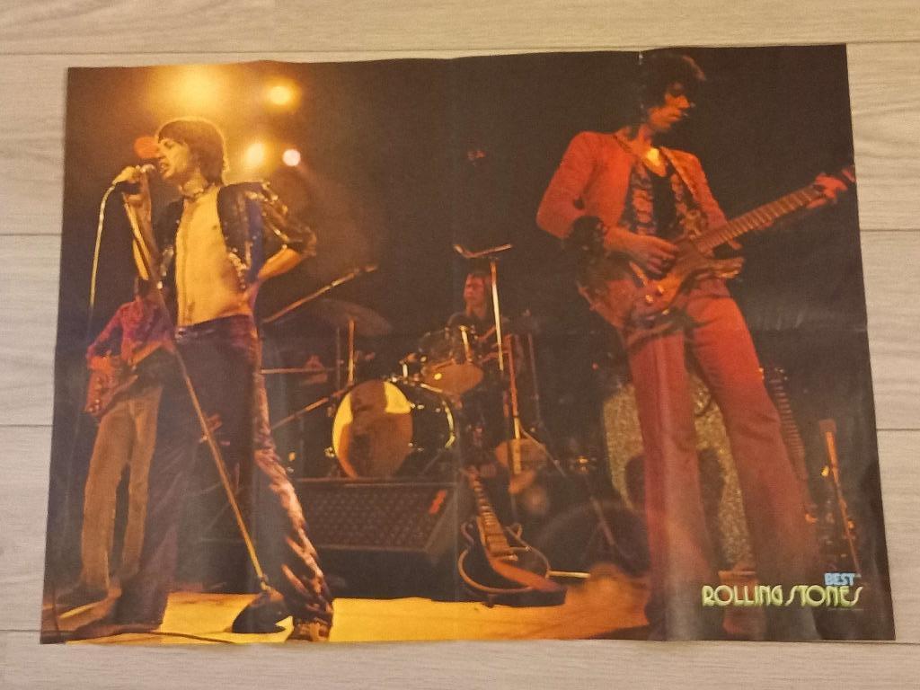 Poster best38 - Rolling Stones - photo de claude Gassian, Gebruikt, Deurposter of groter, Rechthoekig Liggend, Ophalen of Verzenden
