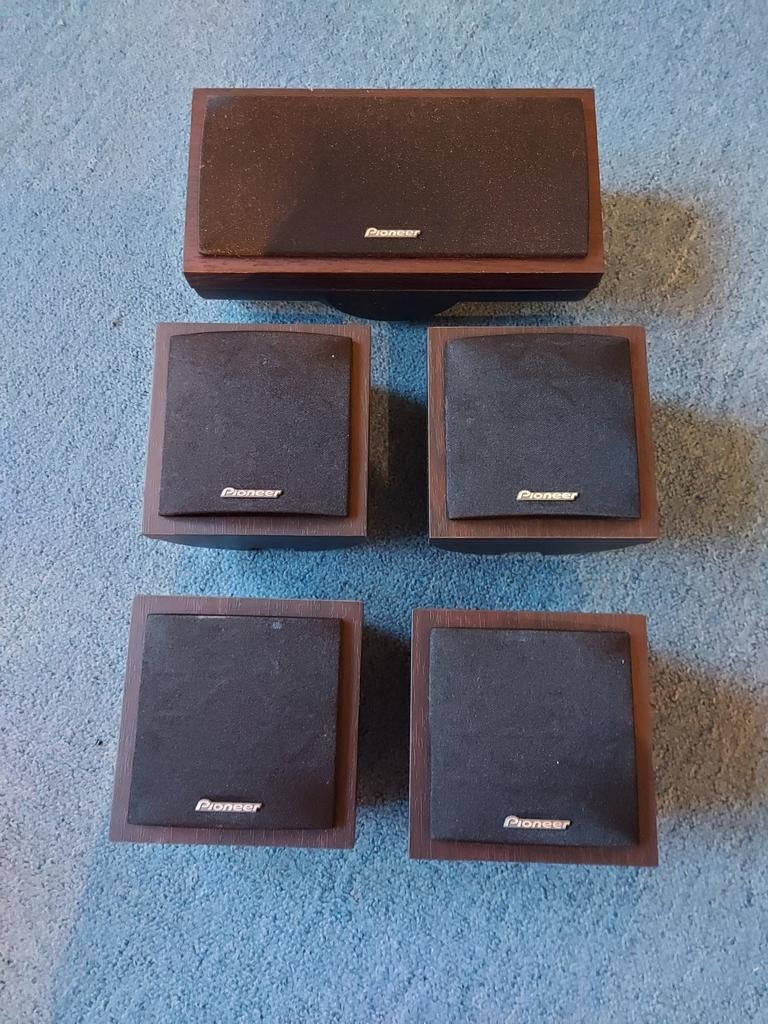 Speaker system van pioneer ultra- compact design 80w per box, Enlèvement, Comme neuf, 70 watts ou plus, Pioneer