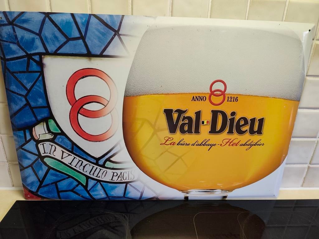 Metaalplaat Val-Dieu., Enlèvement, Comme neuf