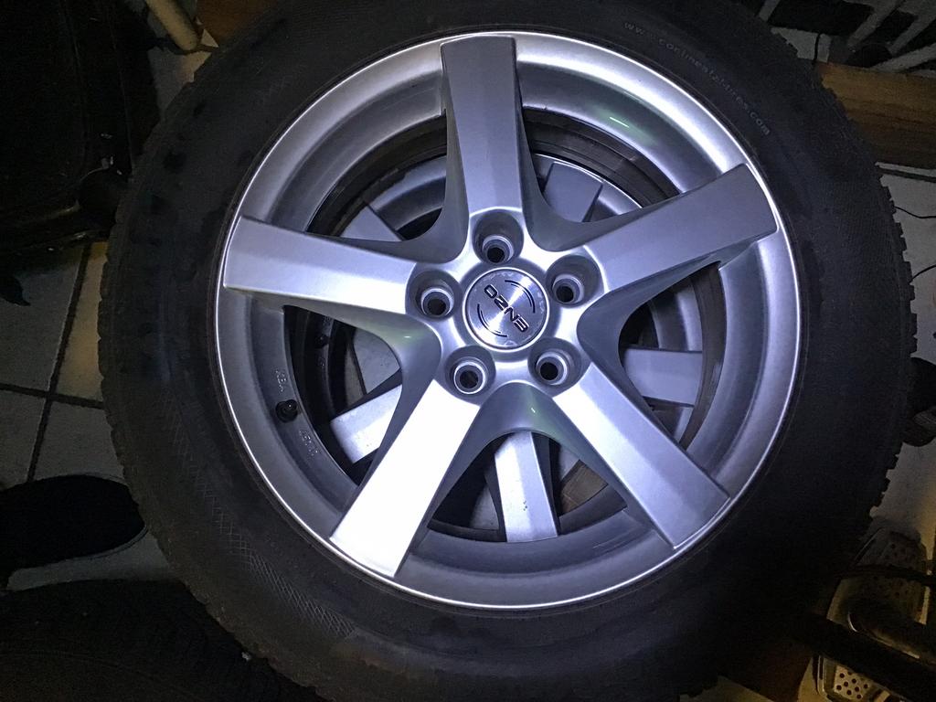 4 alu velgen 6,5x16 Enzo H met winterbanden, Auto-onderdelen, Banden en Velgen, Ophalen, Winterbanden, Velg(en)