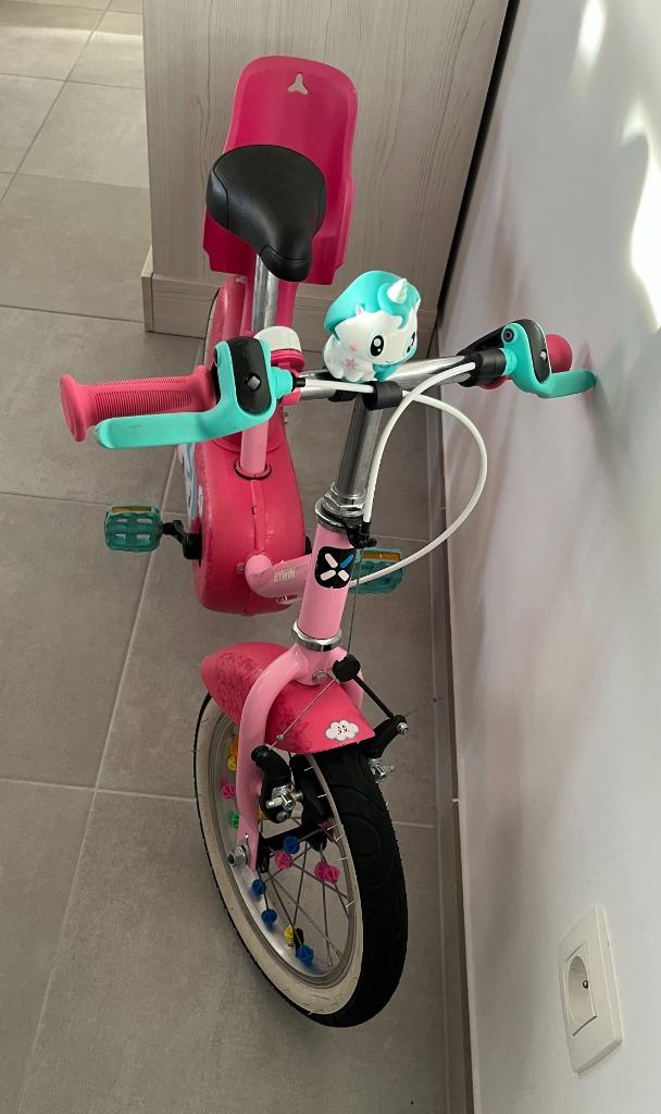 Kinderfiets Unicorn - inclusief balanstrainer en zijwieltjes, Fietsen en Brommers, Ophalen, Zijwieltjes, B-Twin, Minder dan 16 inch