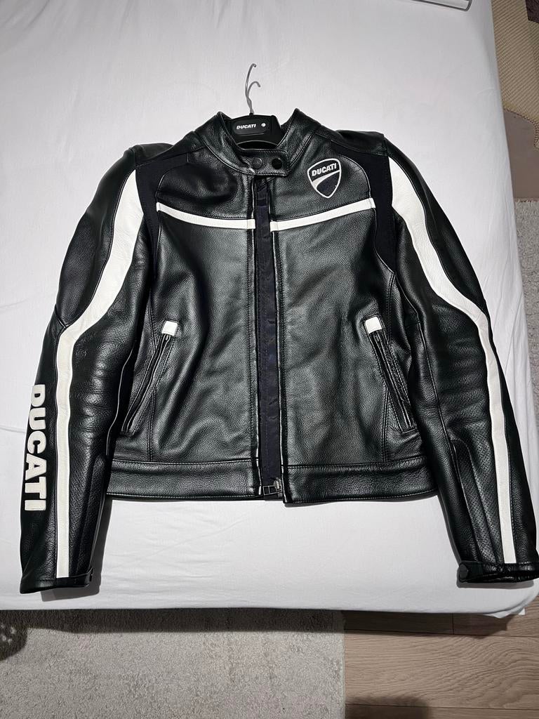 Veste en cuire Ducati, Motoren, Kleding | Motorkleding, Ophalen, Tweedehands, Dames, Jas | leer