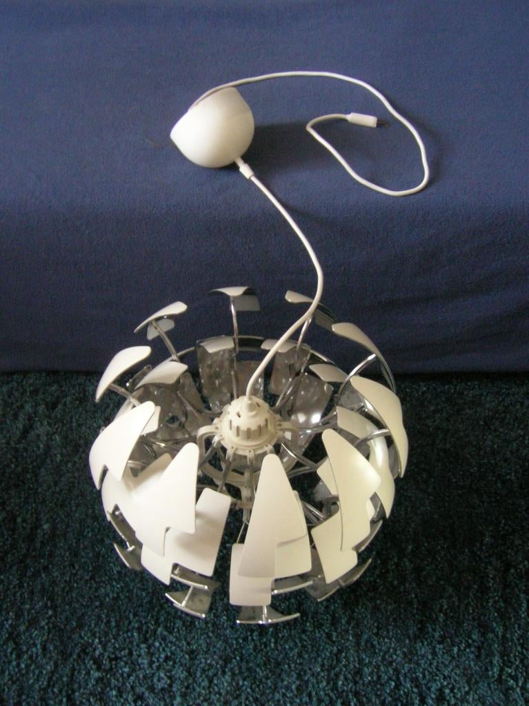 IKEA PS 2014 hanglamp (Zilverkleur), Huis en Inrichting, Lampen | Hanglampen, Ophalen of Verzenden, Zo goed als nieuw, Kunststof