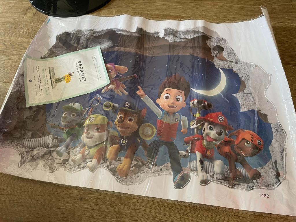 Paw Patrol muursticker, Ophalen, Nieuw