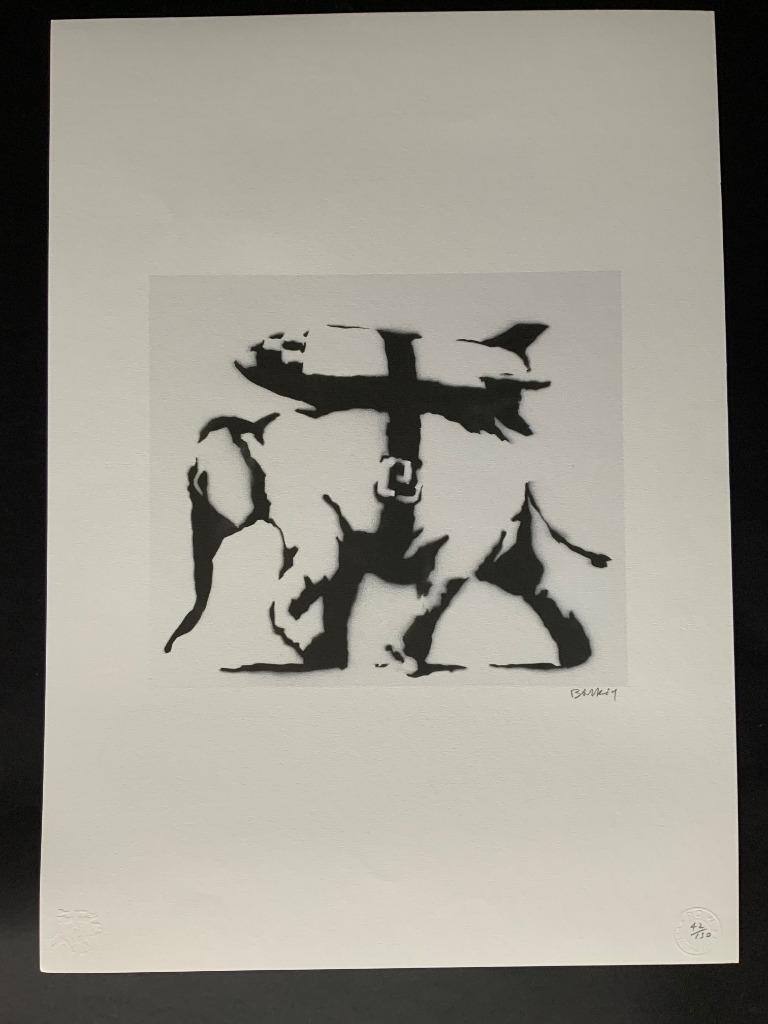 BANKSY EXTRA GROOTOlifant met bom, Enlèvement ou Envoi