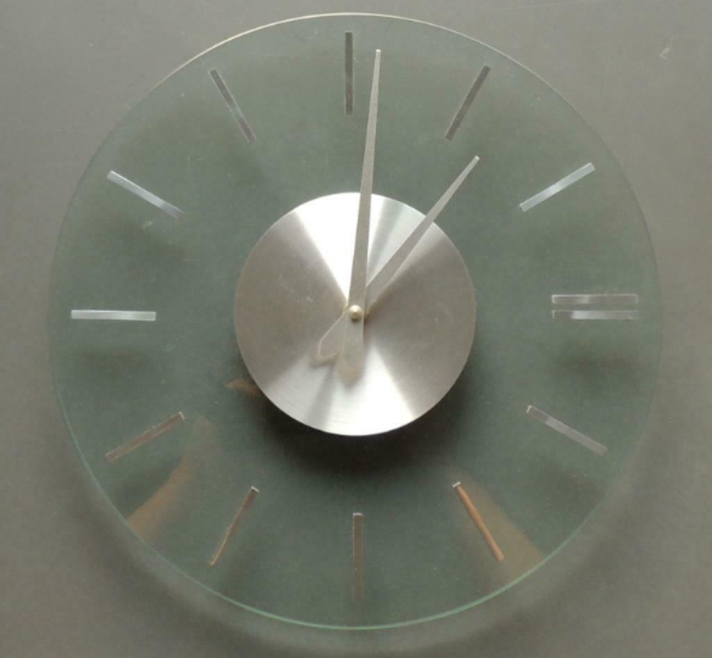 Horloge murale en verre, Enlèvement ou Envoi, Comme neuf, Analogique, Horloge murale