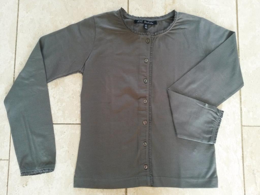 Blouse Lili Gaufrette - maat 10 jaar, Kinderen en Baby's, Kinderkleding | Maat 146, Zo goed als nieuw, Meisje, Shirt of Longsleeve