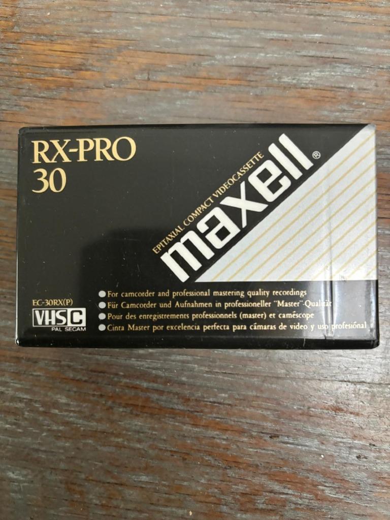 Maxell EC-30 RX-PRO RX (P) cassette voor VHS-C, Antiek en Kunst, Verzenden