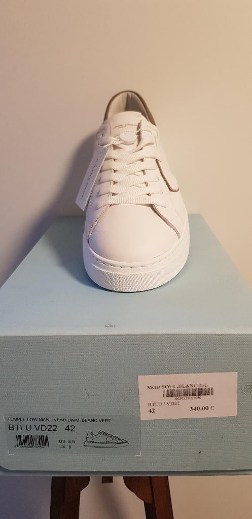 BASKETS   PHILIPPE   MODEL   T  42, Neuf, Enlèvement ou Envoi, Autres, Blanc