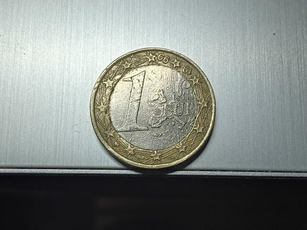Frankrijk 1999 munt van €1, achterstevoren geslagen, Postzegels en Munten, Munten | Europa | Euromunten, Ophalen of Verzenden