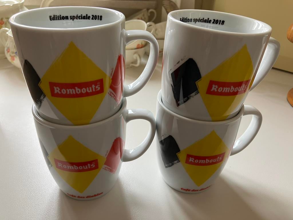 Koffie tassen Rombouts, Ophalen, Zo goed als nieuw
