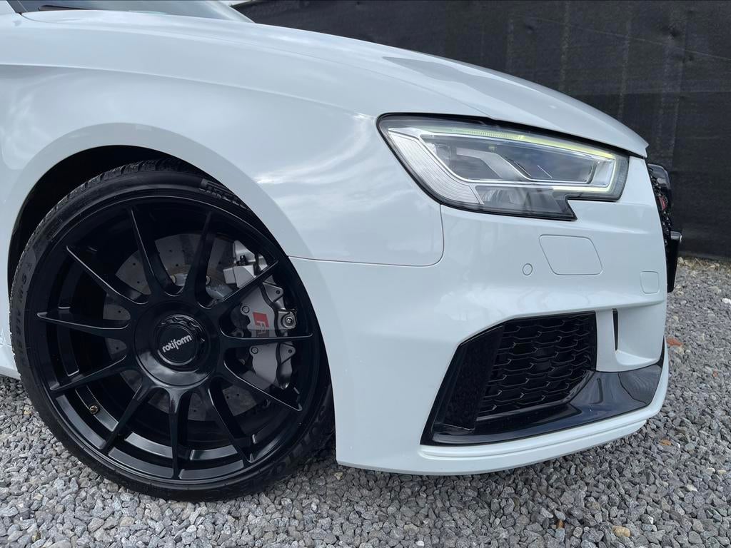 Audi RS3 QUATTRO dealer onderhouden 400pk 12M GARANTIE, Automaat, USB, Wit, Leder