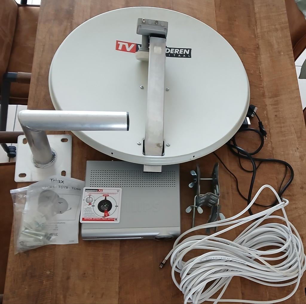 Télévision par satellite en Flandre, TV, Hi-fi & Vidéo, Antennes paroboliques, Enlèvement, Comme neuf, Antenne (parabolique)