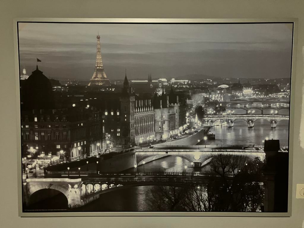 Paris By Night, Ophalen, 125 cm of meer, 75 cm of meer, Print