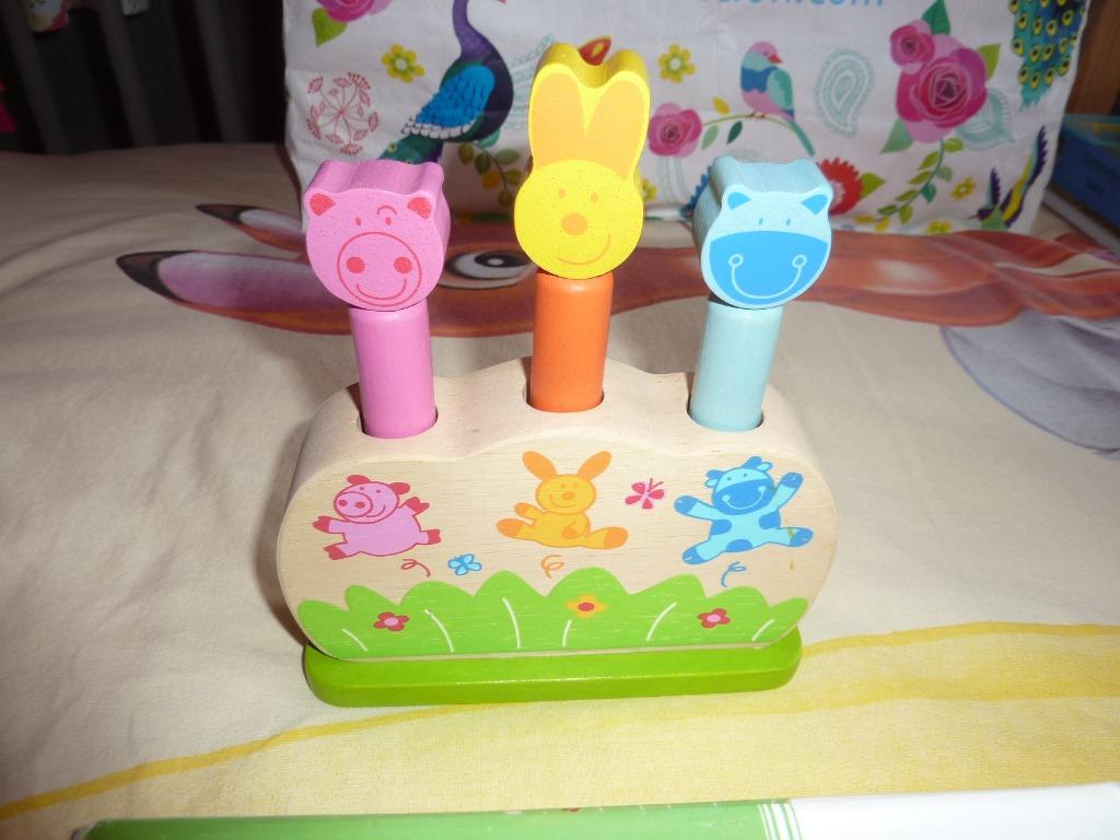 Jouet Pop Up Ferme pour les tout petits à partir de 12 mois, Enfants & Bébés, Jouets | Jouets en bois, Neuf, Jouet à Pousser ou Tirer