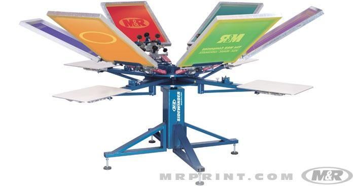 M&R SIDEWINDER Manuele zeefdruk caroussel uitstekende staat, Ophalen, Zo goed als nieuw