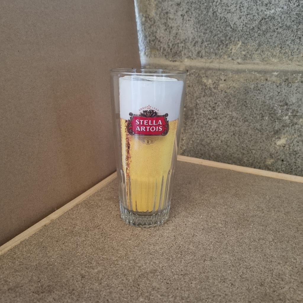 Verre Stella Artois (modèle 8), Ophalen of Verzenden, Gebruikt, Glas of Glazen, Stella Artois