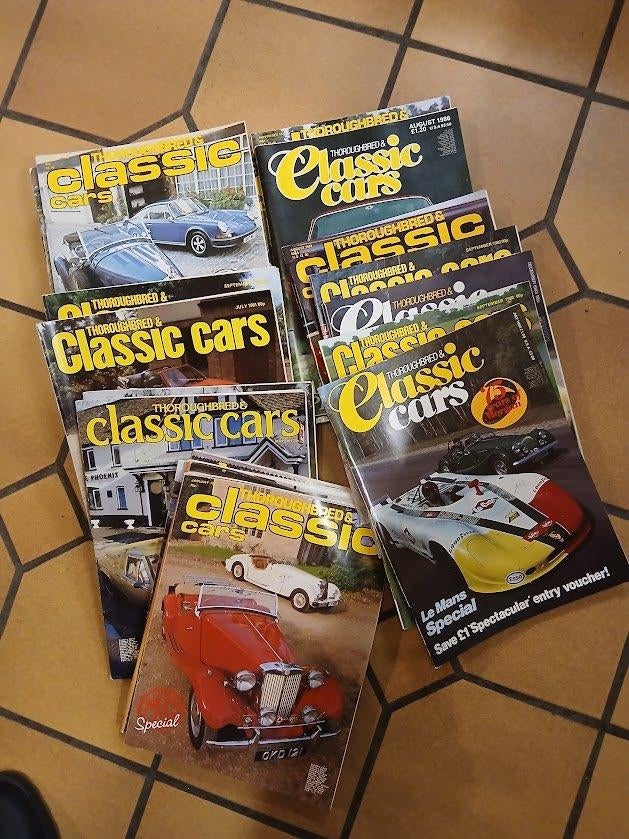 Thoroughbred & Classic Cars 30 tijdschriften, Ophalen, 1980 tot heden, Tijdschrift