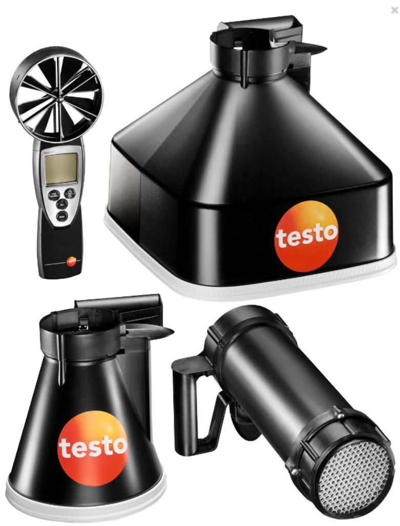 TE HUUR: Testo 417 windmeter / anemometer set, Ophalen, Nieuw, Overige meters