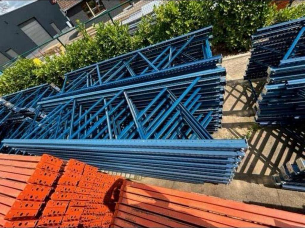 Mecalux palletstelling palletrek legbordstelling 16,7 meter, Zakelijke goederen, Kantoor en Winkelinrichting | Magazijn, Stelling en Opslag