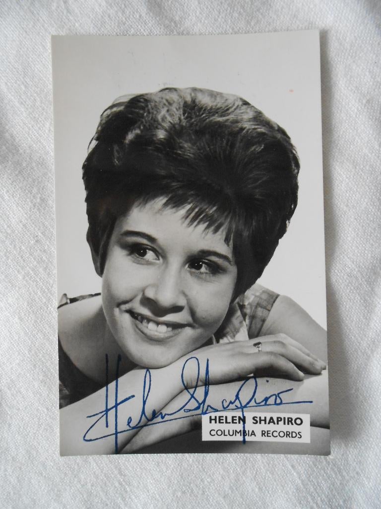 vintage foto Helen Shapiro, Verzamelen, Muziek, Artiesten en Beroemdheden, Nieuw, Foto of Kaart, Ophalen of Verzenden