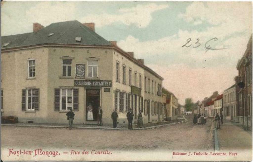 Carte Postale Fayt-les-Manage Rue des Courtils (Manage), Enlèvement ou Envoi, Avant 1920, Non affranchie, Hainaut