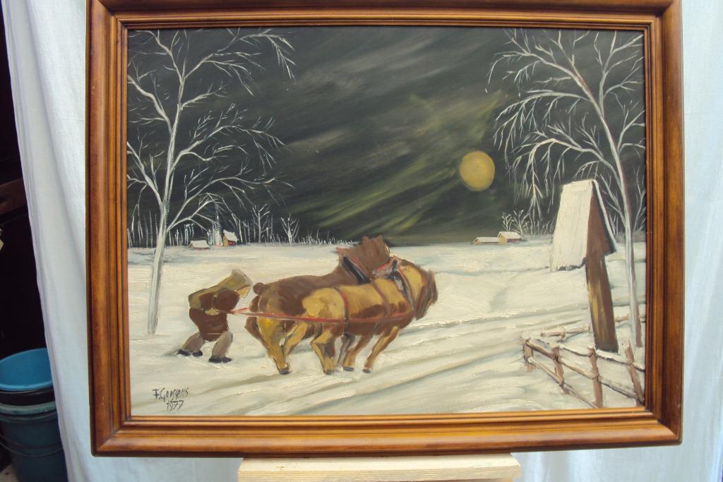 schilderij, Ophalen