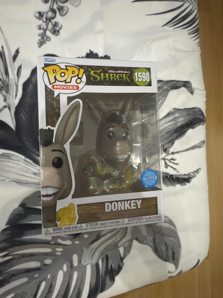 Ezel (shrek) funko pop met glitter, Verzamelen, Poppetjes en Figuurtjes, Ophalen of Verzenden, Nieuw