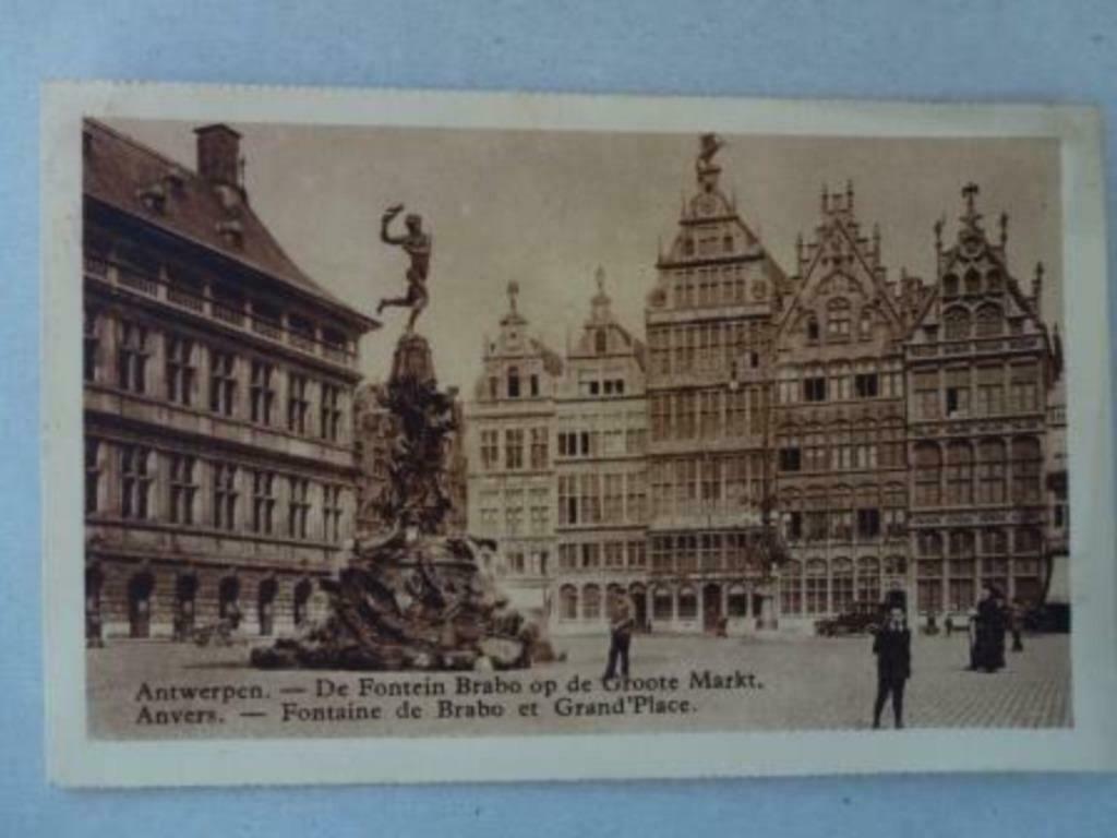 Antwerpen De Fontein Brabo op de Groote Markt, Verzenden, Ongelopen, Antwerpen