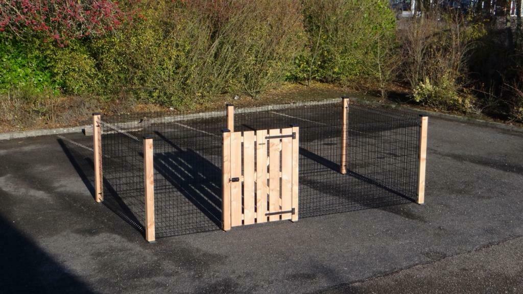 Enclos basse cour 9m² en douglas enclos poule parc poule oie, Envoi, Neuf, Autres types