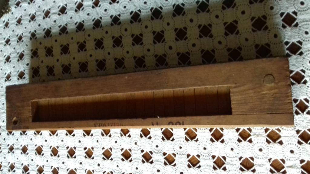 Vintage houten sigarenmal, sigaaretui of sigarenpers., Ophalen, Zo goed als nieuw, Tabaksdoos of Verpakking