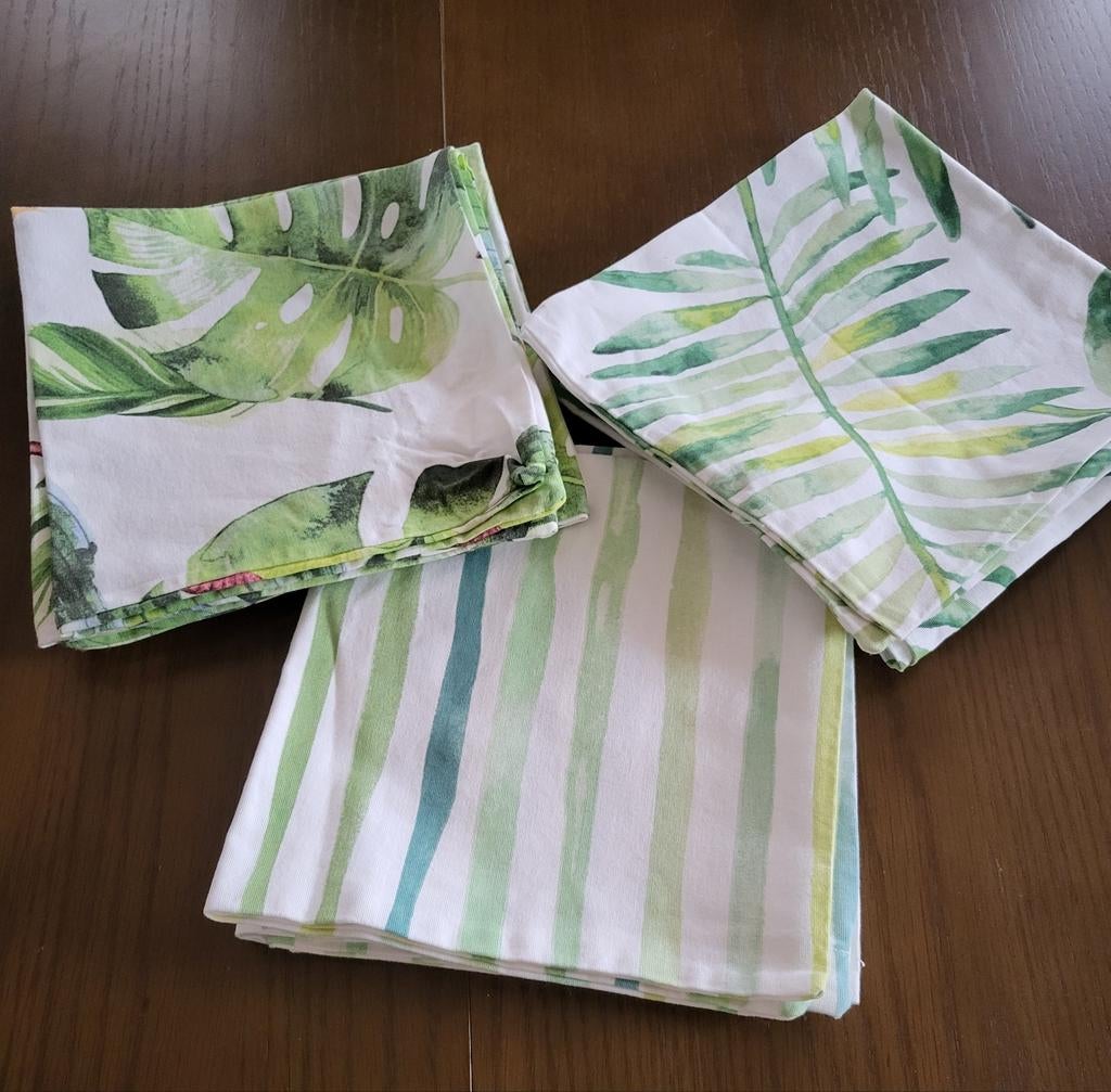 Set kussenhoezen voor een zomerse botanische look, Huis en Inrichting, Ophalen