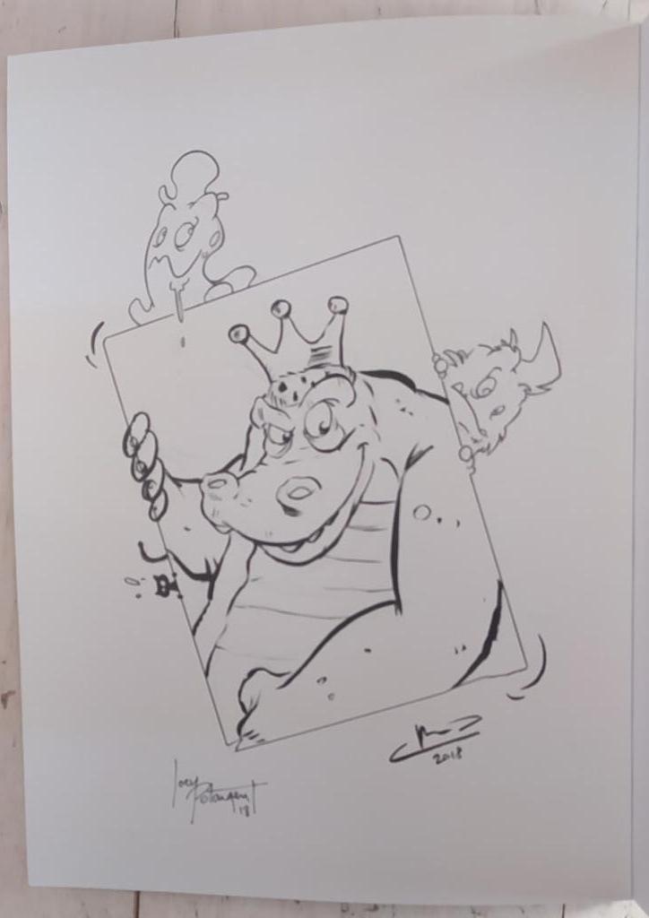 Lise op Monstereiland 1 (met originele tekening / dédicace ), Ophalen of Verzenden