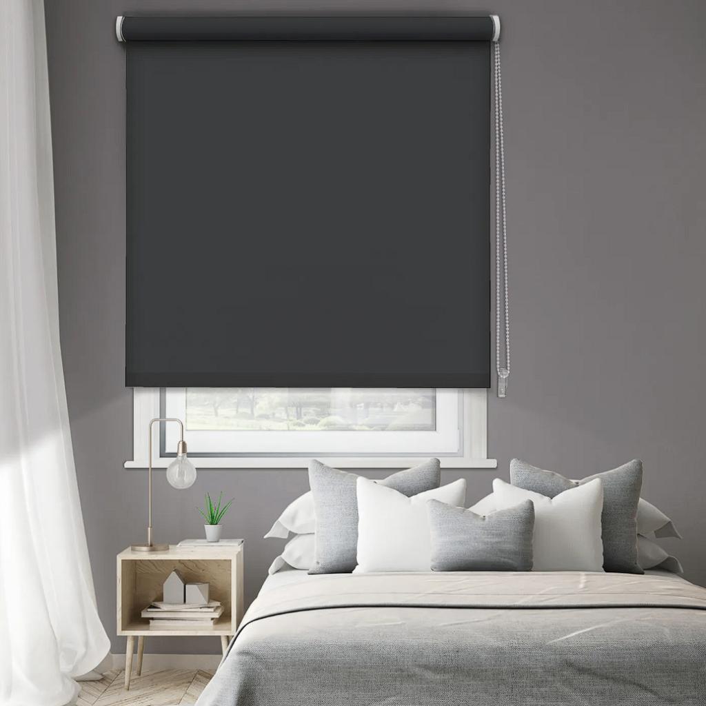 Store enrouleur occultant — Anthracite (180 x 190 cm), Maison & Meubles, Neuf, 150 à 200 cm, Noir, 150 à 200 cm