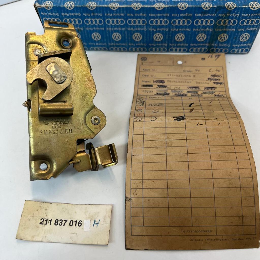 VW NOS Cabinedeurslot rechts Erker 74-79, Ophalen of Verzenden, Gebruikt