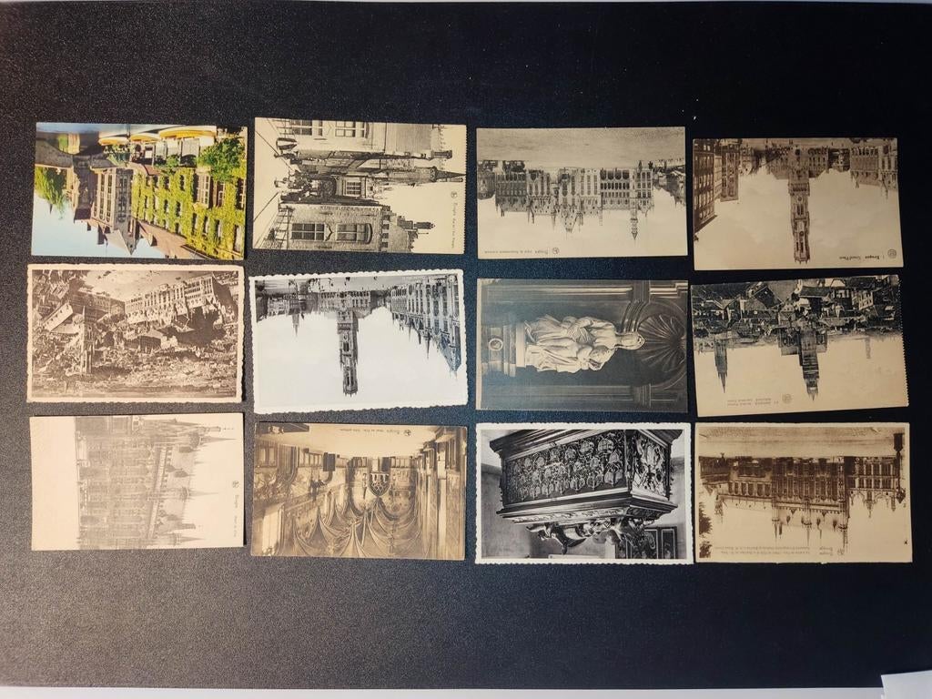 12 cartes postales anciennes Bruges Bruges, Collections, Enlèvement ou Envoi, Non affranchie, Flandre Occidentale