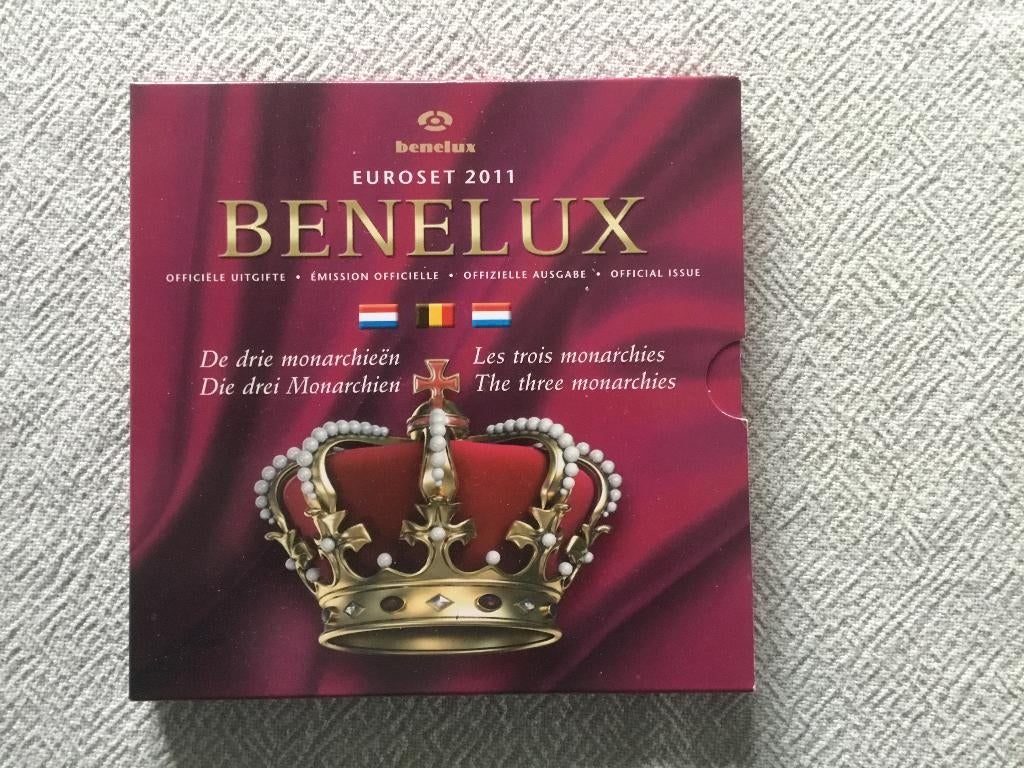 JEU DE PIÈCES EN EUROS BENELUX 2011, Timbres & Monnaies, Monnaies | Europe | Monnaies euro, Série, Autres valeurs, Belgique, Envoi