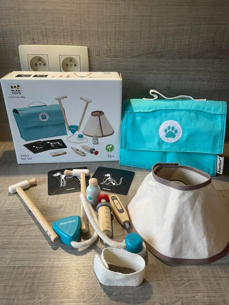 PlanToys Dierenarts set, Kinderen en Baby's, Ophalen, Zo goed als nieuw