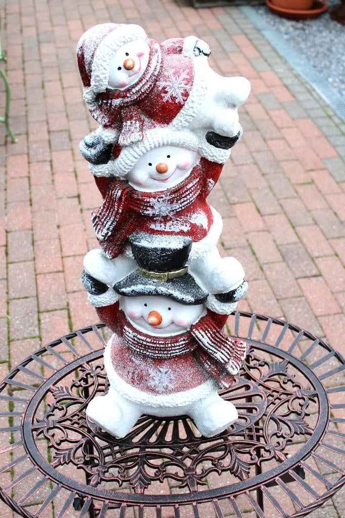 3 bonhommes de neige décoration pour noël lumineuse, Divers, Enlèvement, Neuf