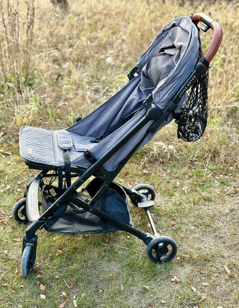 Buggy poussette enfant fille garcon little dutch gris noir, Enlèvement, Utilisé, Autres marques, Couverture pieds