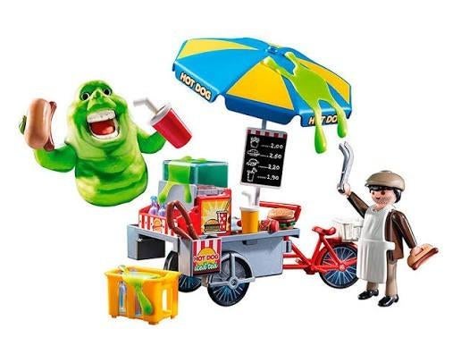 Playmobil Slimer en hotdogkraam Ghostbusters 9222, Ophalen, Zo goed als nieuw, Complete set