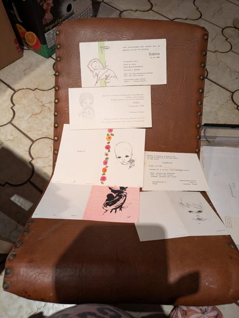 Geboortekaartjes 1968, Verzamelen, Ophalen of Verzenden, Geboortekaartje