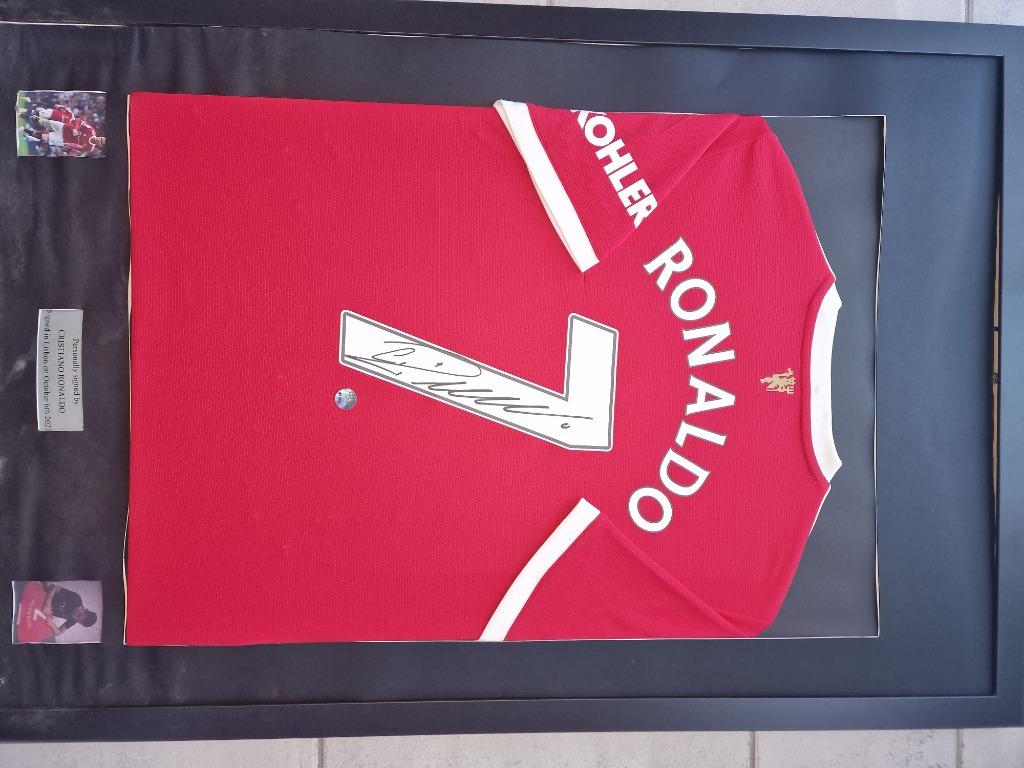 Maillot signé à la main Ronaldo certificat coa, Enlèvement ou Envoi, Neuf, Maillot