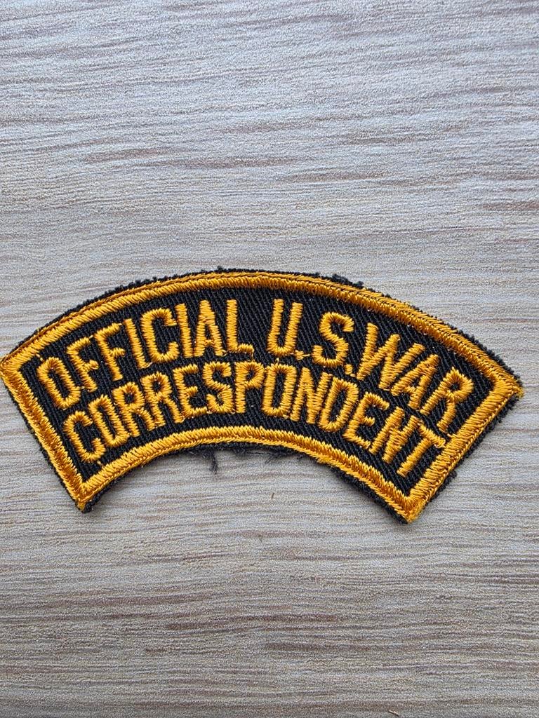 Patch officiel du correspondant de guerre américain de la Se, Enlèvement ou Envoi