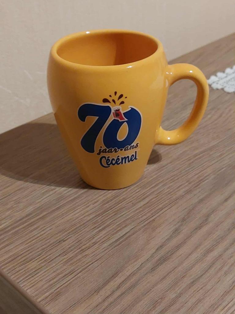 70 jaar Cécémel / Mok, Verzamelen, Merken en Reclamevoorwerpen, Verzenden, Zo goed als nieuw, Gebruiksvoorwerp