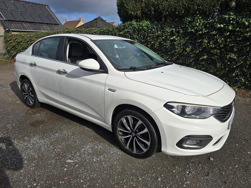 Fiat Tipo 1.3JTD Euro 6 Cruise Navi Pdc 125dkm, 4 deurs, Stof, Euro 6, Wit